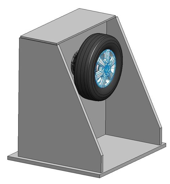 Fliehkraft-Kontur-Messmaschine f&uuml;r Motorradreifen